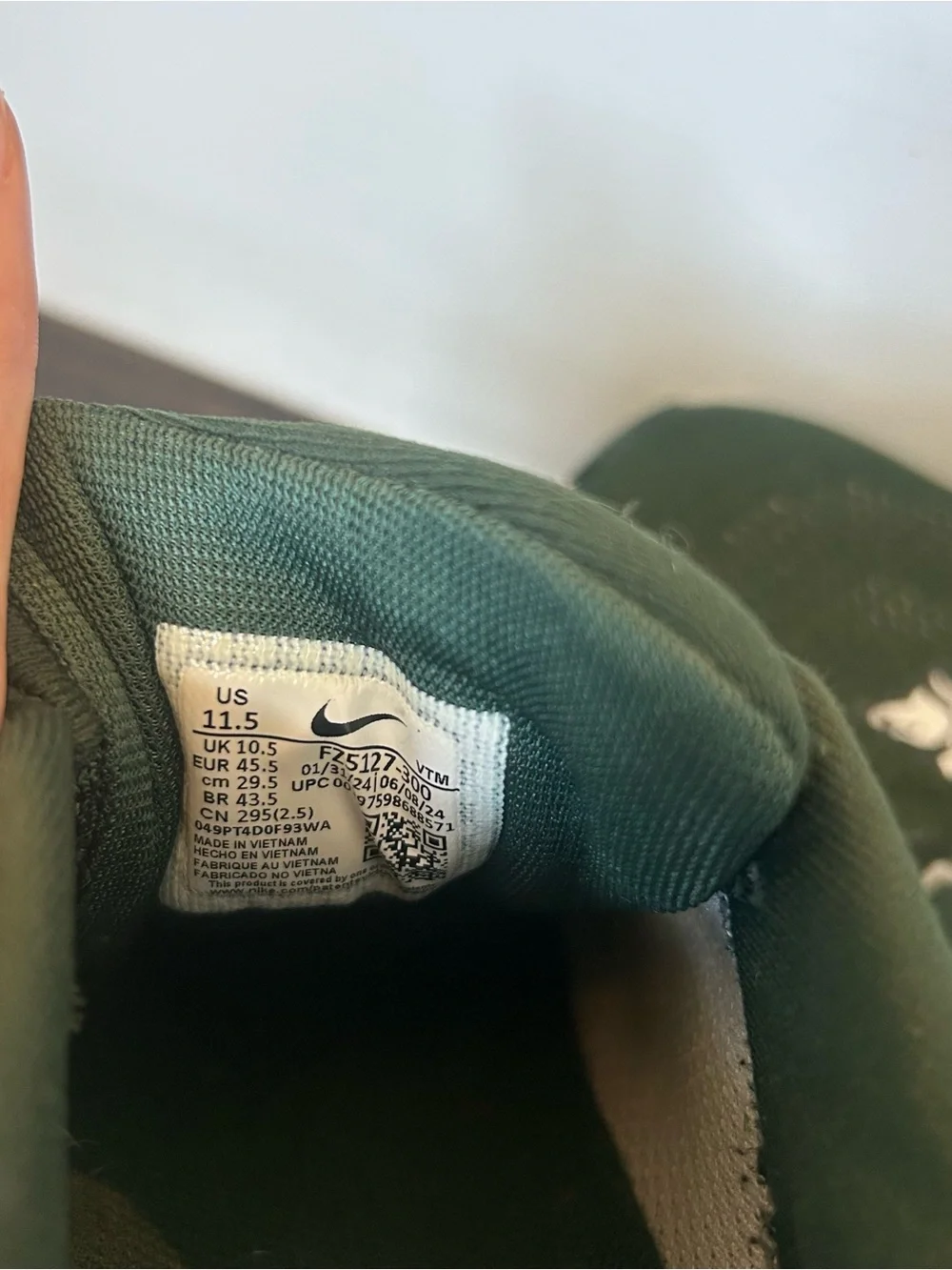 Michigan State Football Nike Air Zoom Pegasus 41 Mens 11.5 Green Team Issued MSU